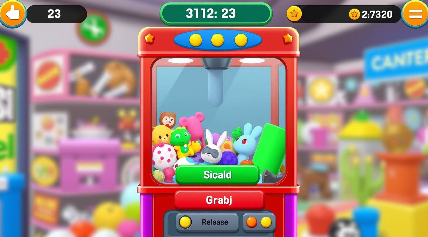 Claw machine controls interface